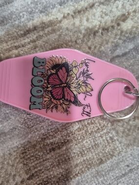 Bloom Pink Butterfly Keychain - Unbranded